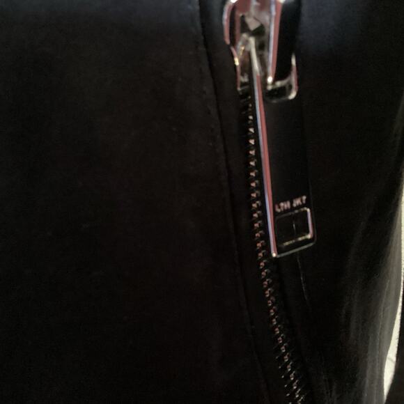 LTH JKT FLO Suede Leather Jacket XS Black Minimalist Punk Biker Moto Grunge $495 - Picture 11 of 13